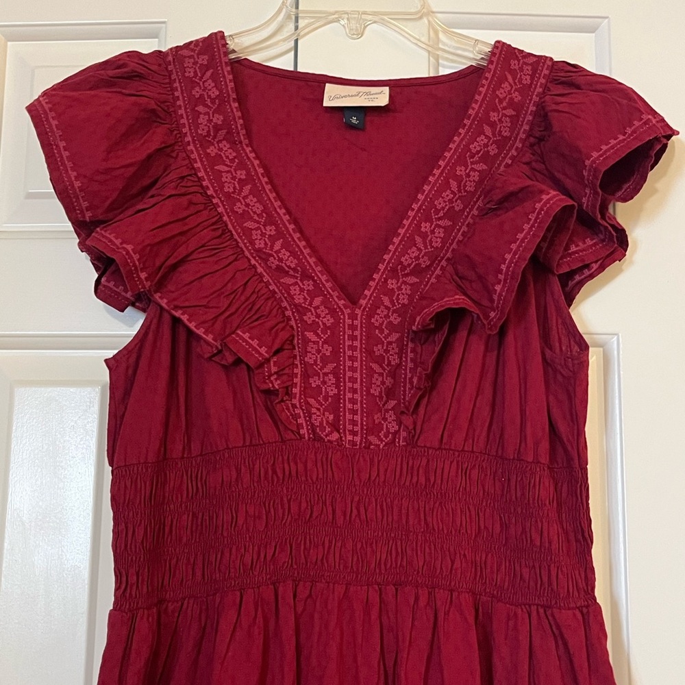 Universal Thread By Target Maroon Maxi Dress Smoc… - image 6